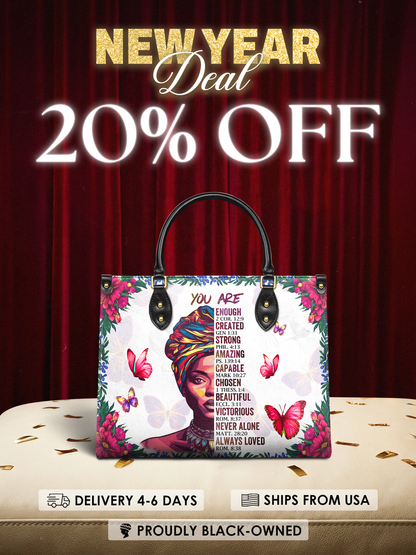 "Imani" Dove White Leather Handbag Deal