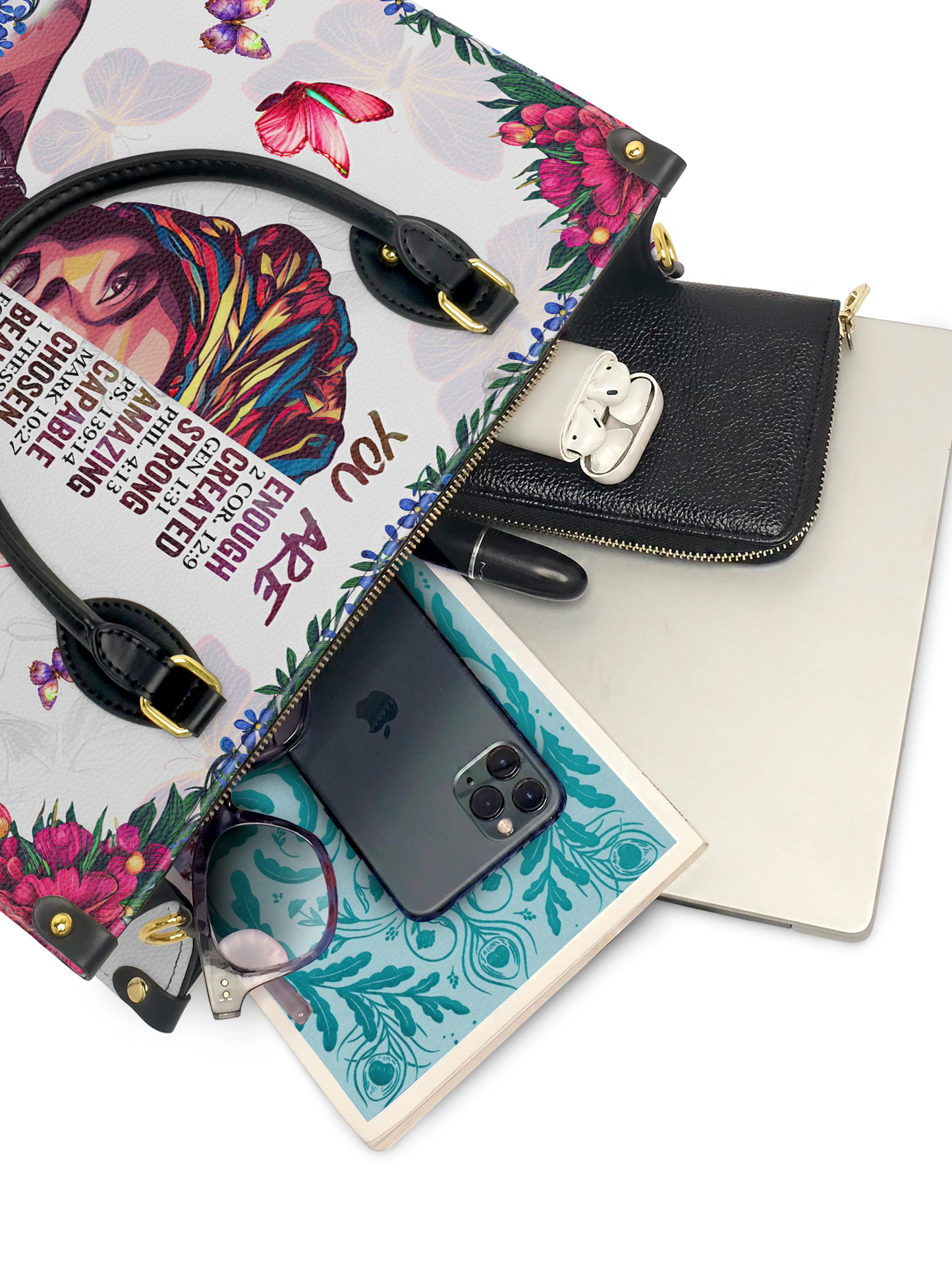 "Imani" Dove White Leather Handbag Deal