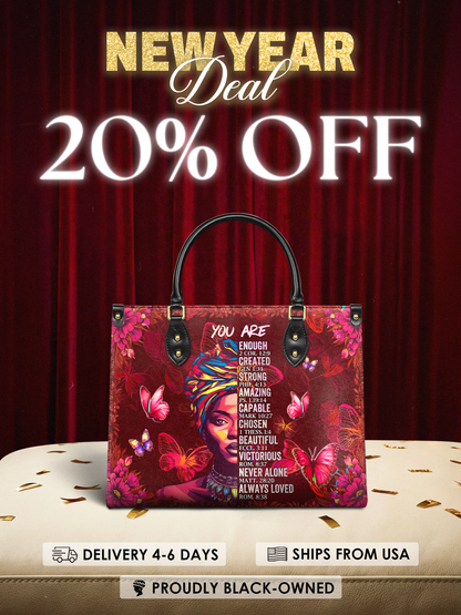 "Imani" Pomegranate Red Leather Handbag Deal