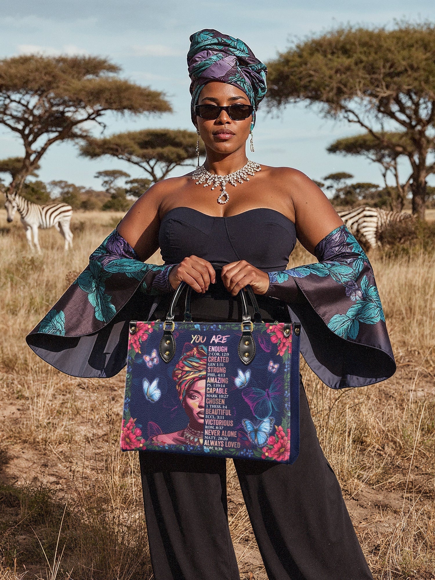 "Imani" Blue Orchid Leather Handbag Deal