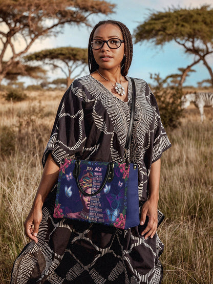 "Imani" Blue Orchid Leather Handbag