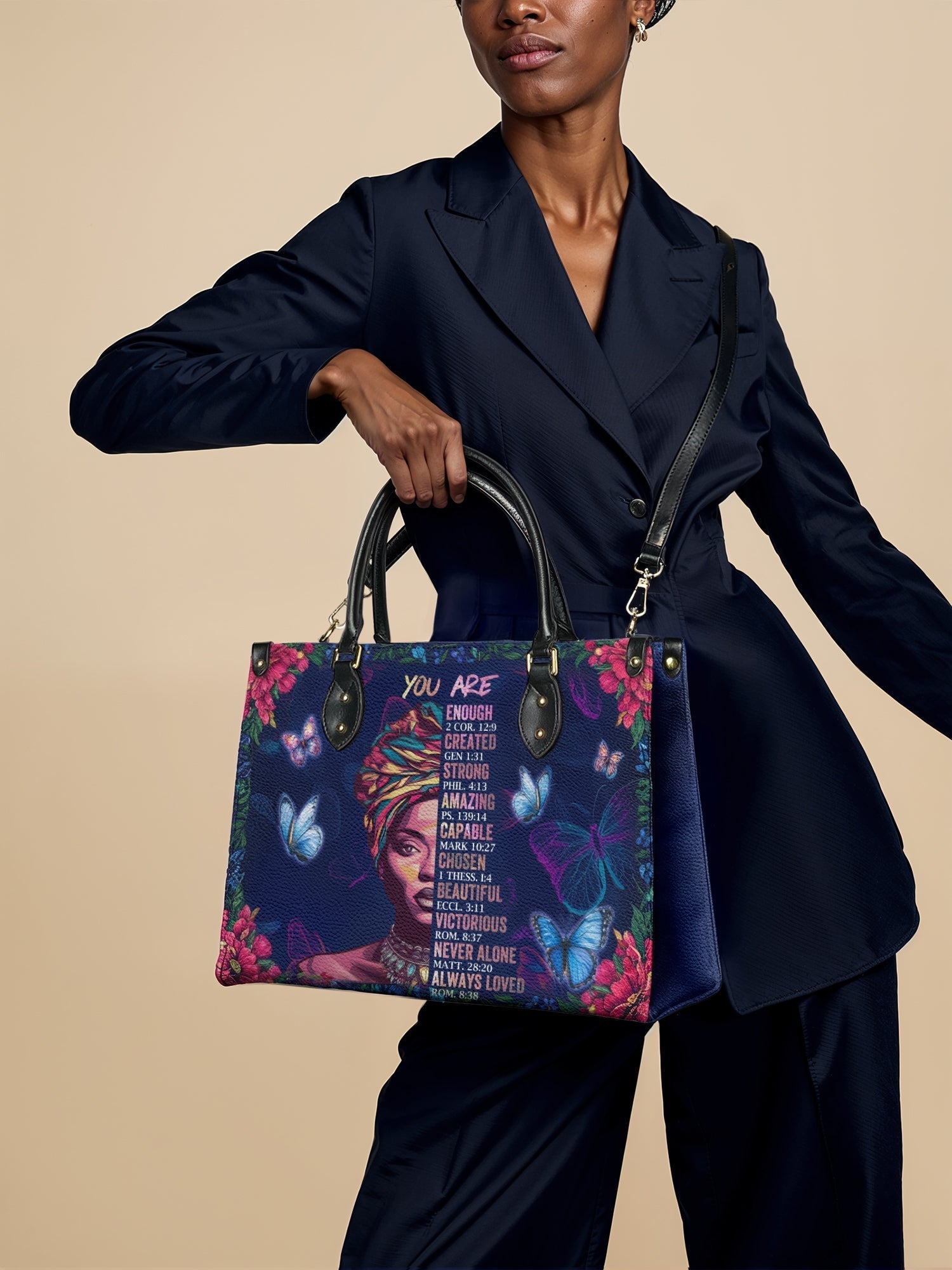 "Imani" Blue Orchid Leather Handbag Deal