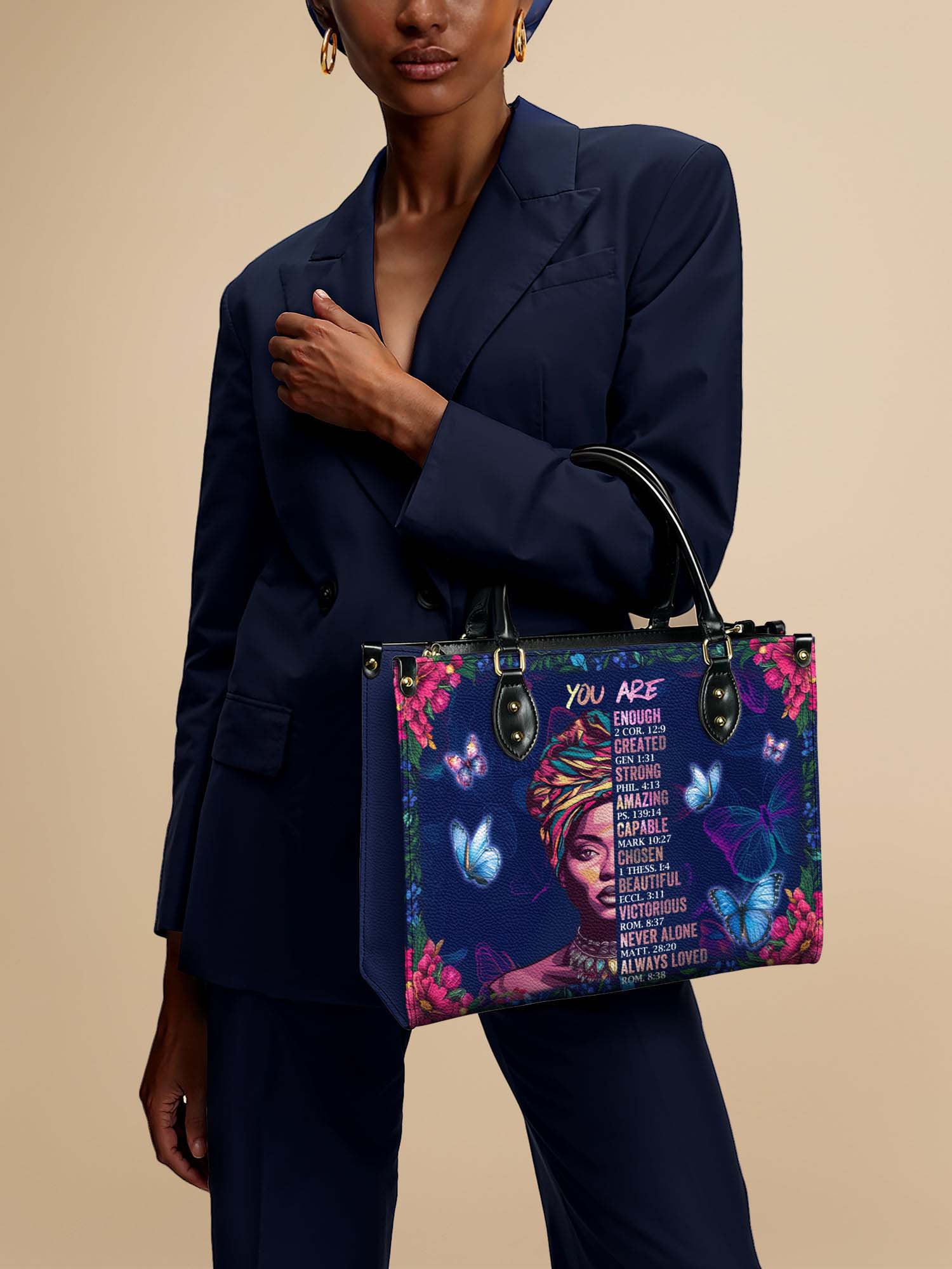"Imani" Blue Orchid Leather Handbag Deal