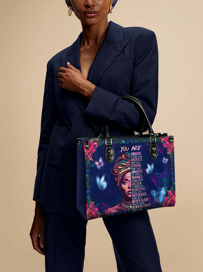 "Imani" Blue Orchid Leather Handbag Deal