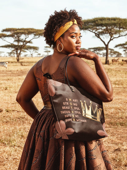 "Imarimom" Leather Tote Bag