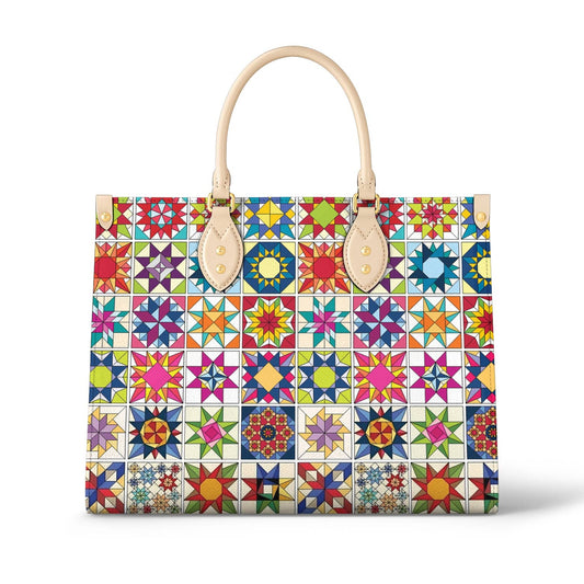  Leather Bag Traditional Quilting Blocks 2