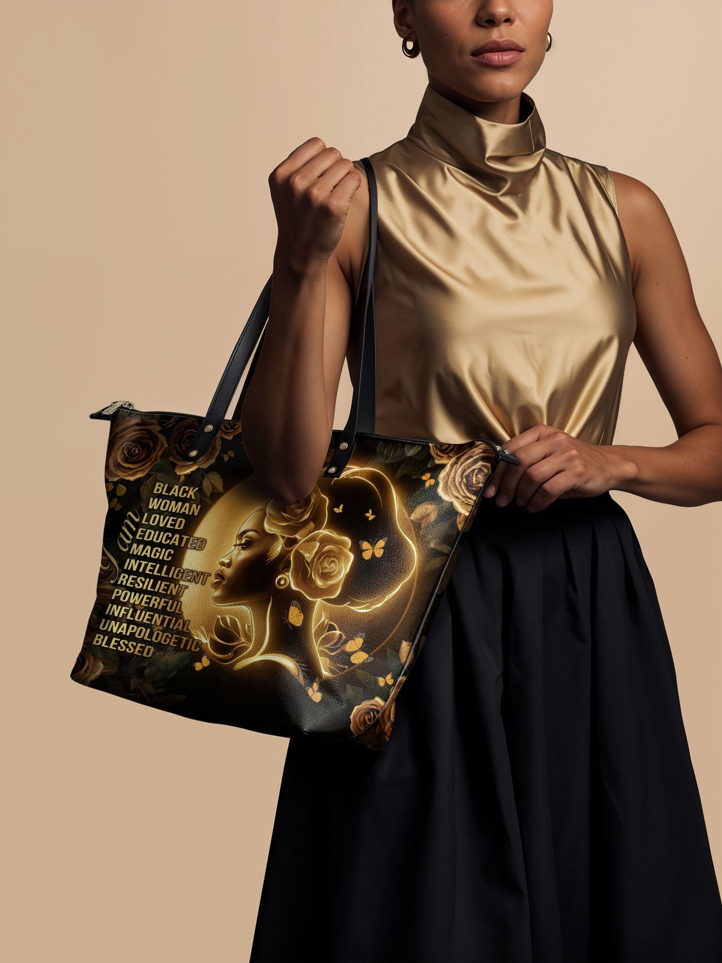 "Lumina" Leather Tote Bag
