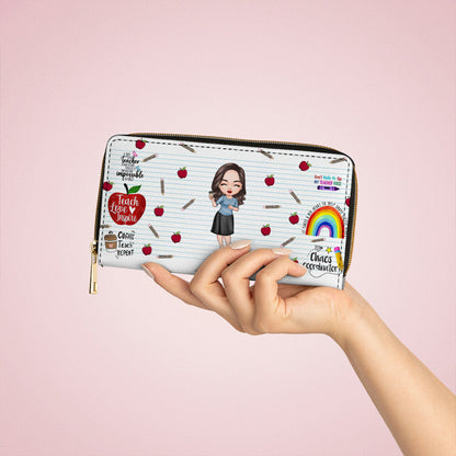  Teach Love Inspire Teacher - Personalized Wallet