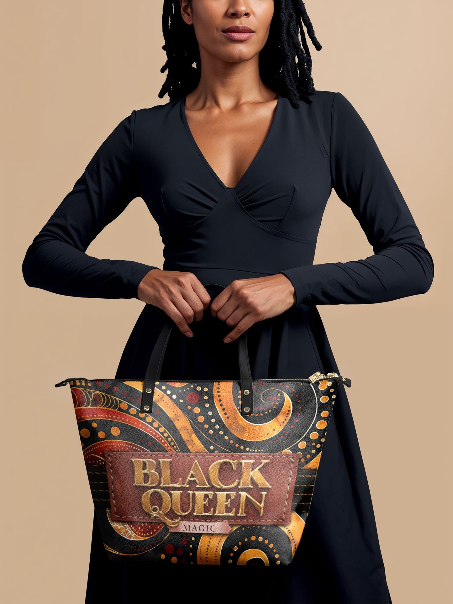 "Makeda" Leather Tote Bag
