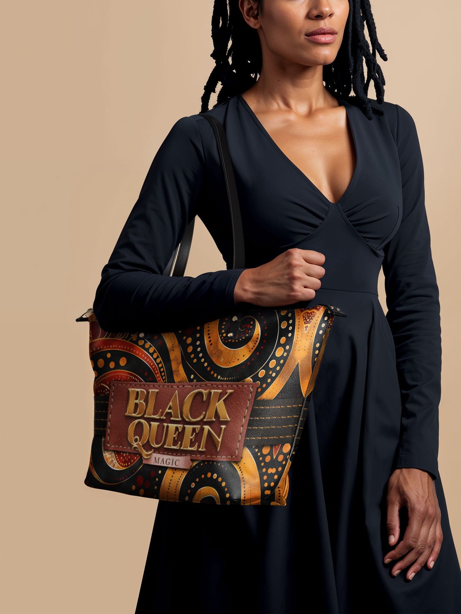 "Makeda" Leather Tote Bag
