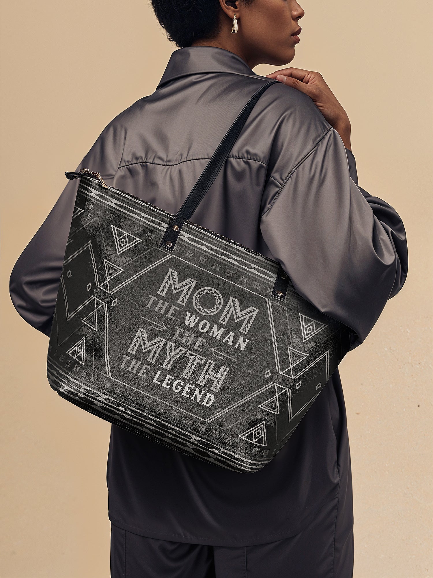 "Mamalore" Leather Tote Bag