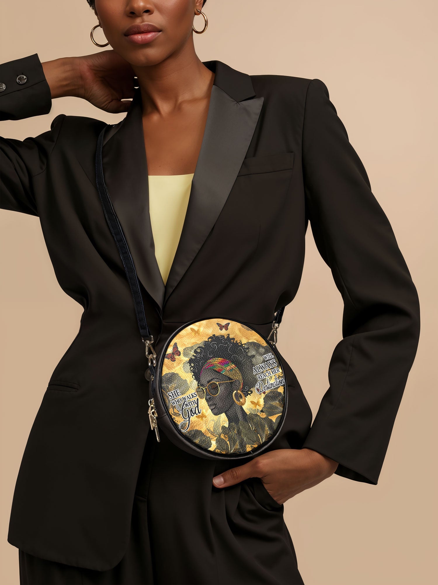 "Njia" Circle Crossbody Bag