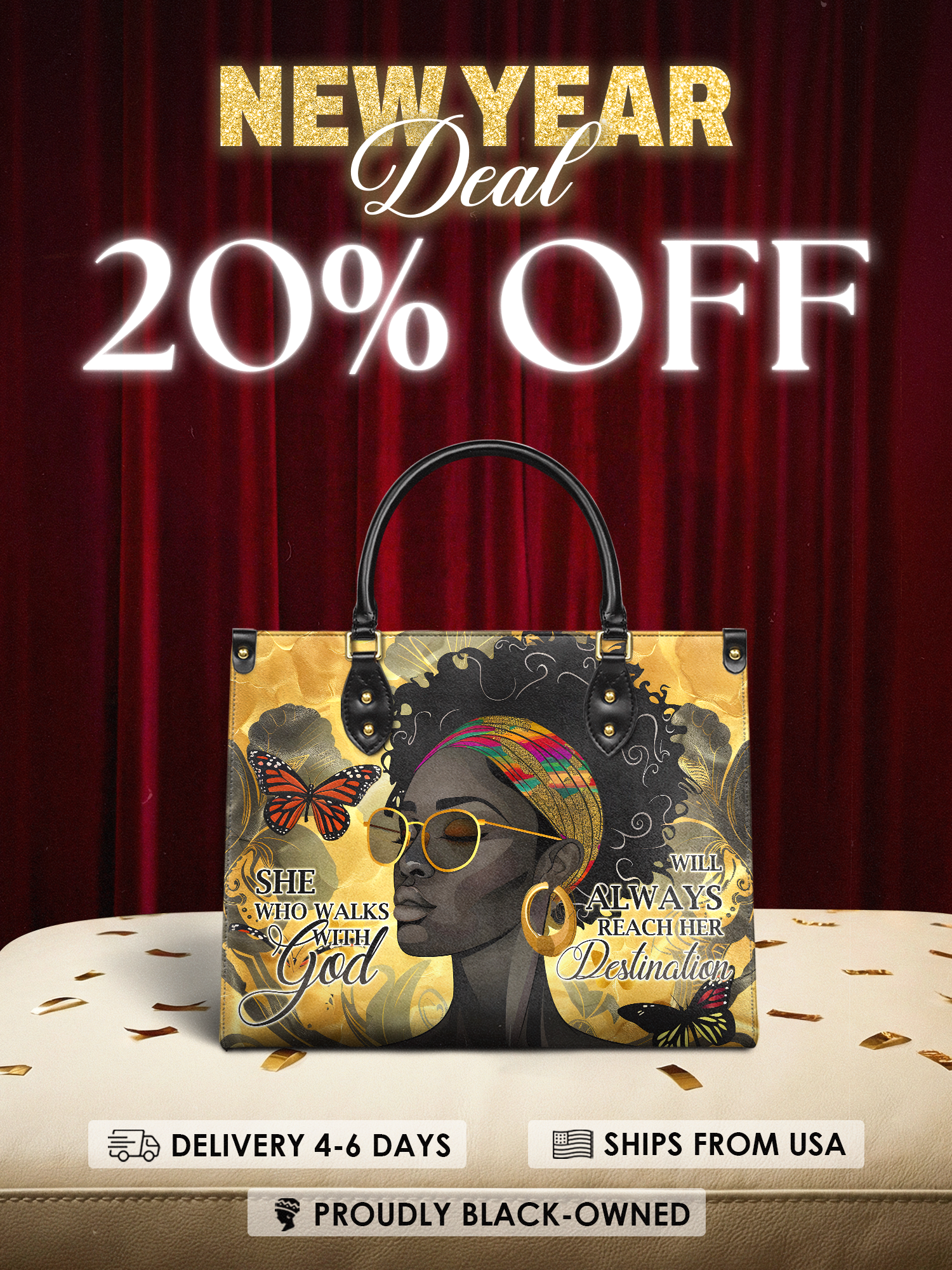 "Njia" Leather Handbag Deal