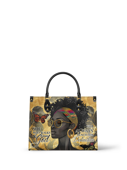 "Njia" Leather Handbag