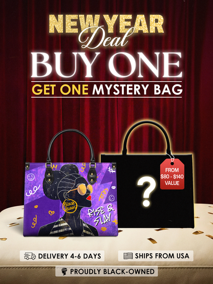 "Sanaa" Purple Crayon Leather Handbag Deal