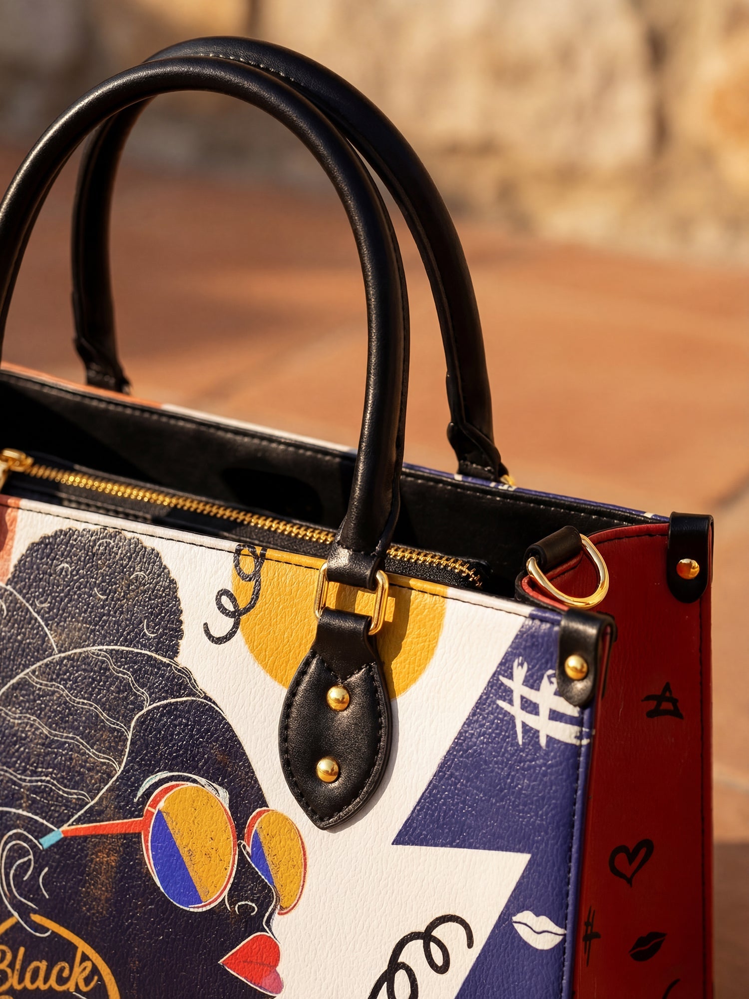 "Sanaa" Salt Pop Leather Handbag