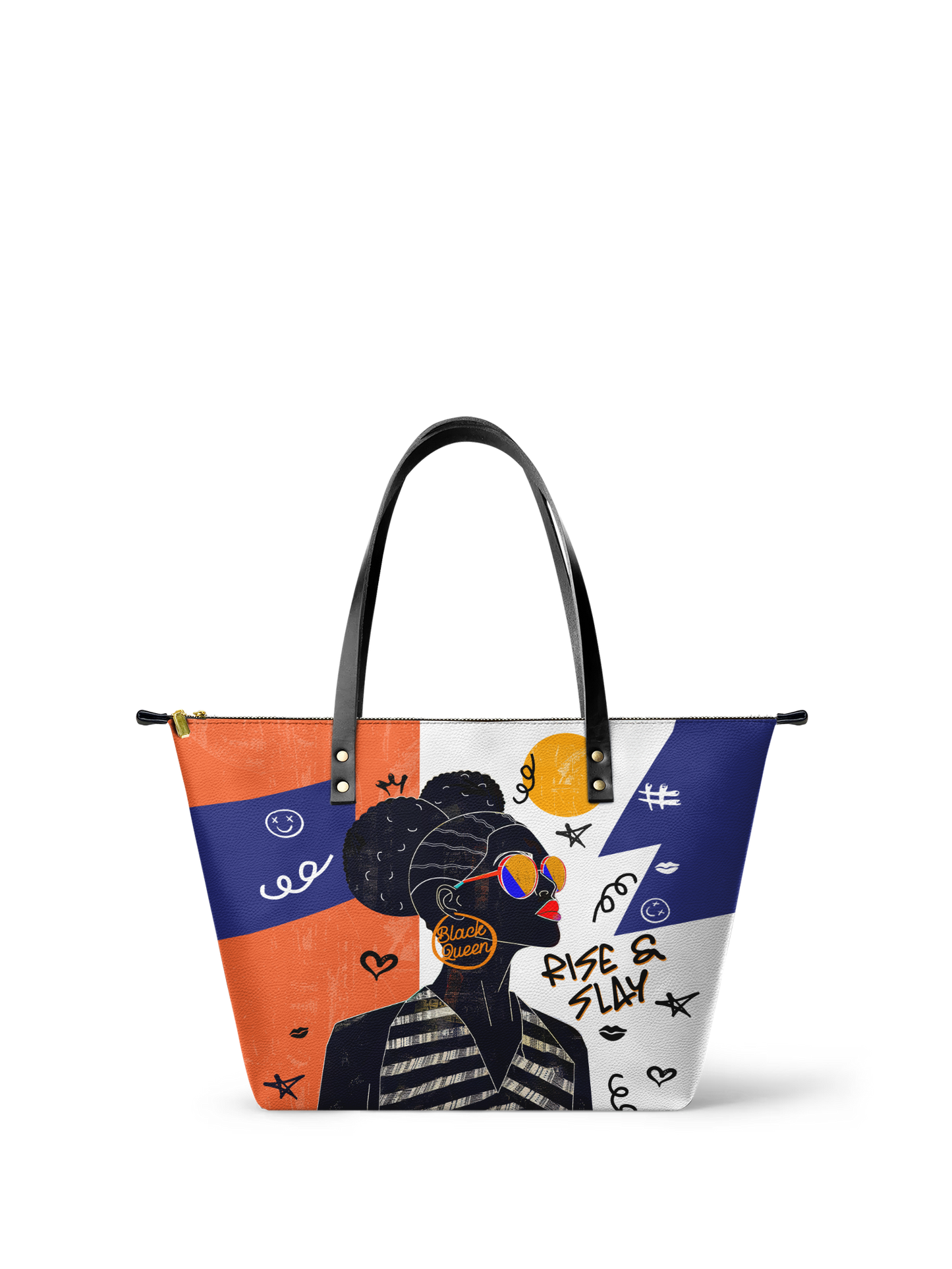 "Sanaa" Salt Pop Leather Tote Bag