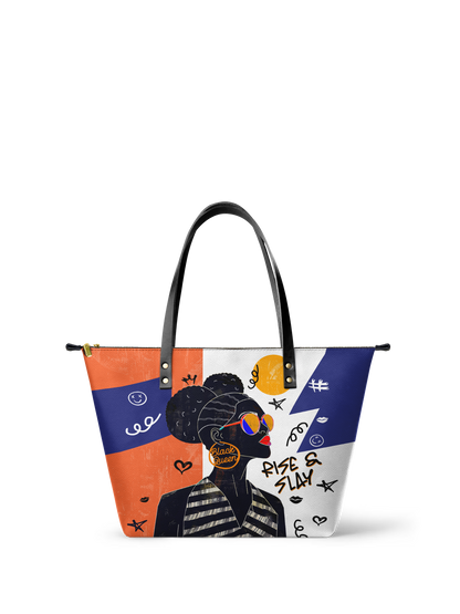 "Sanaa" Salt Pop Leather Tote Bag