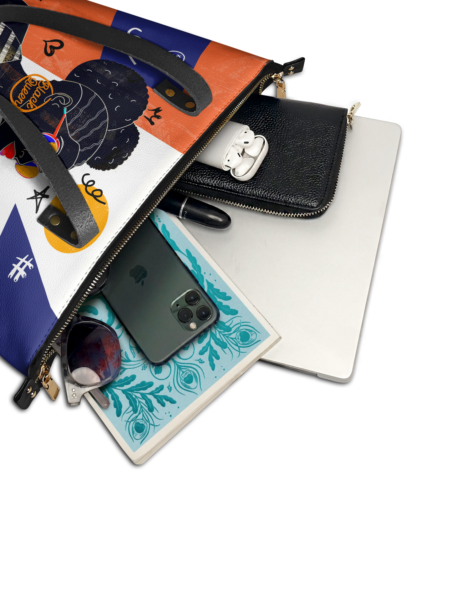 "Sanaa" Salt Pop Leather Tote Bag