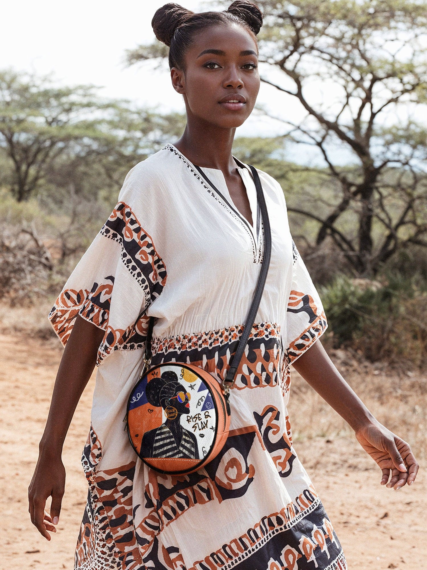 "Sanaa" Salt Pop Circle Crossbody Bag