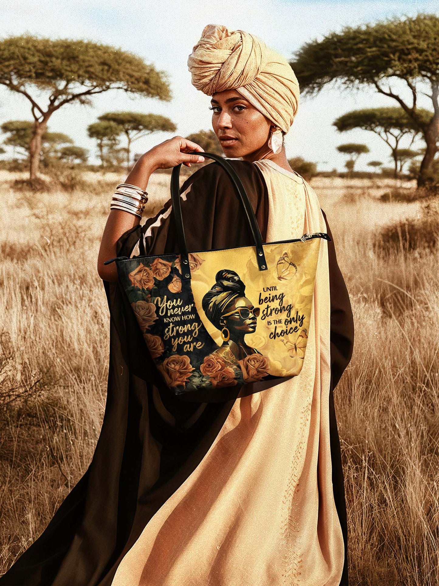 "Siyanda" Leather Tote Bag