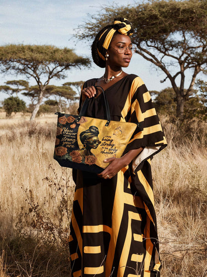 "Siyanda" Leather Tote Bag