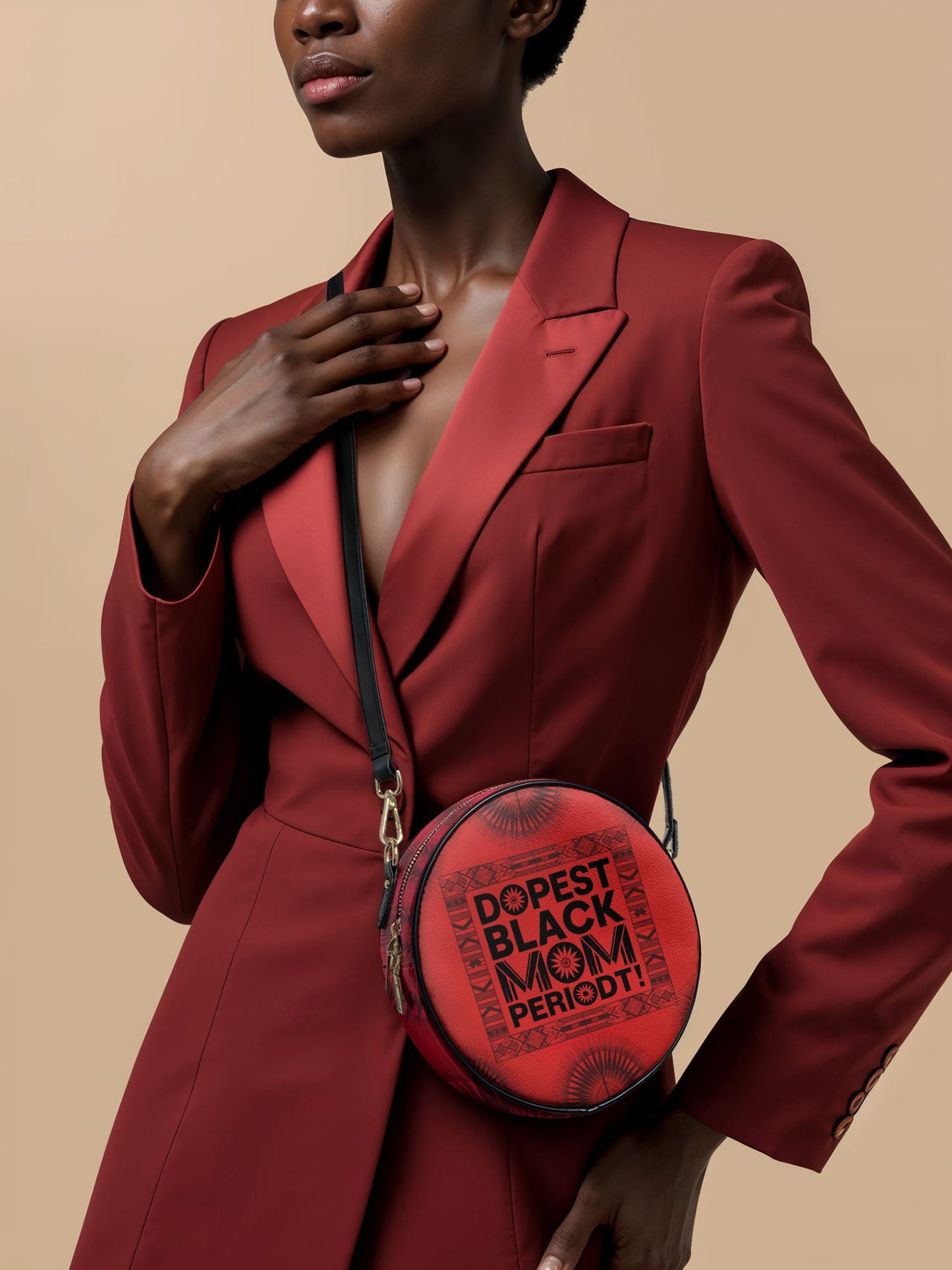 "Tajimom" Circle Crossbody Bag