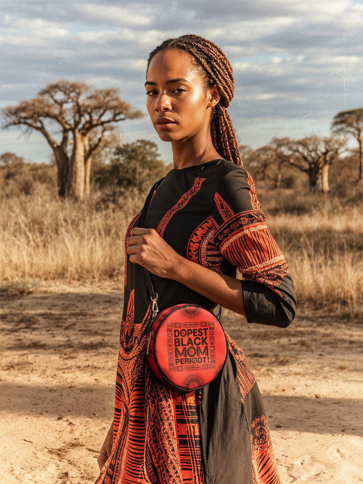 "Tajimom" Circle Crossbody Bag