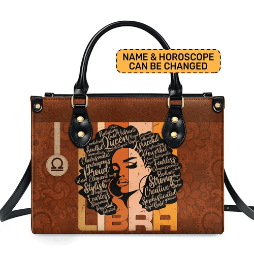  Horoscope Personalized Leather Bag