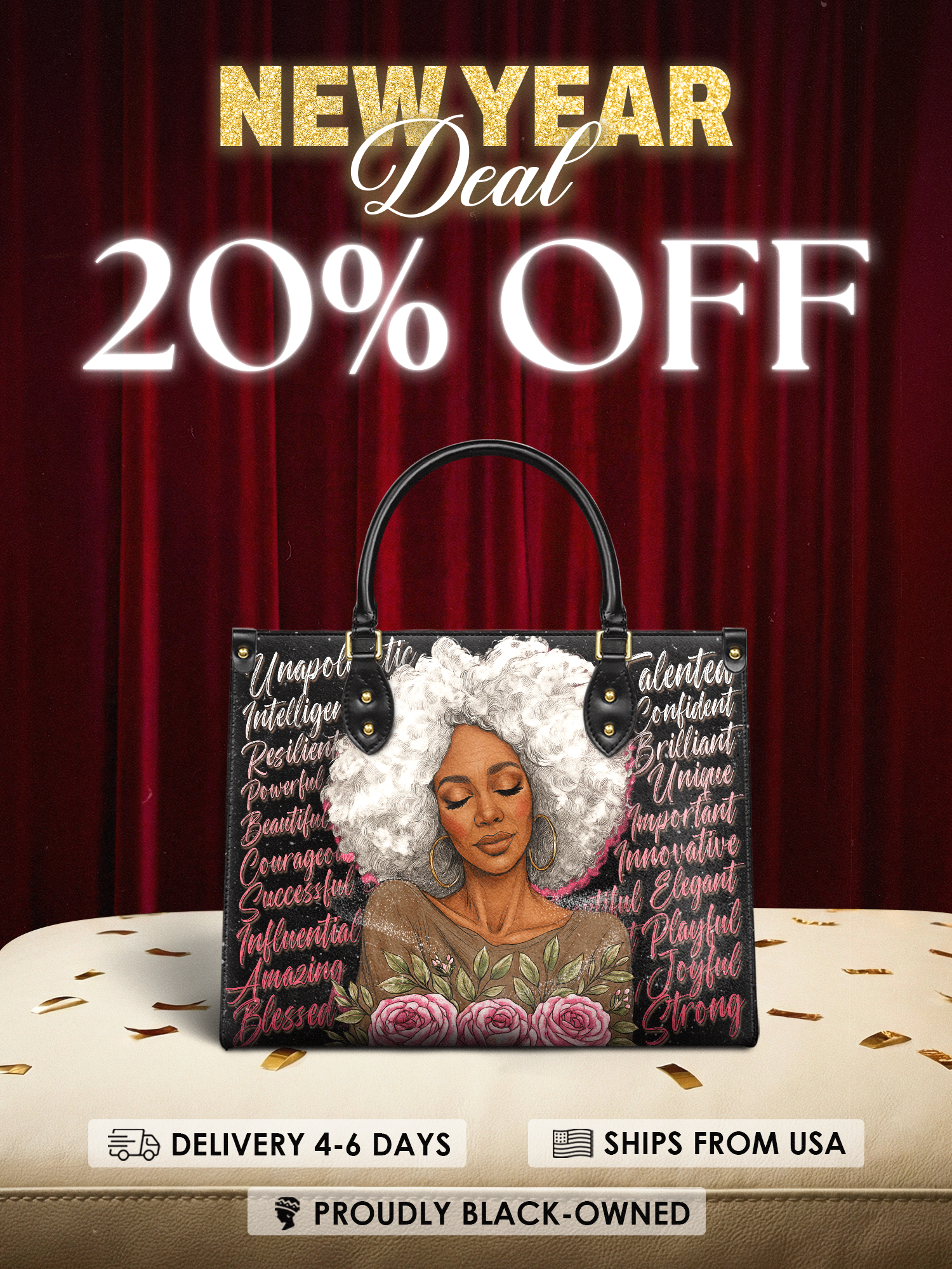 "Zalina" Leather Handbag Deal
