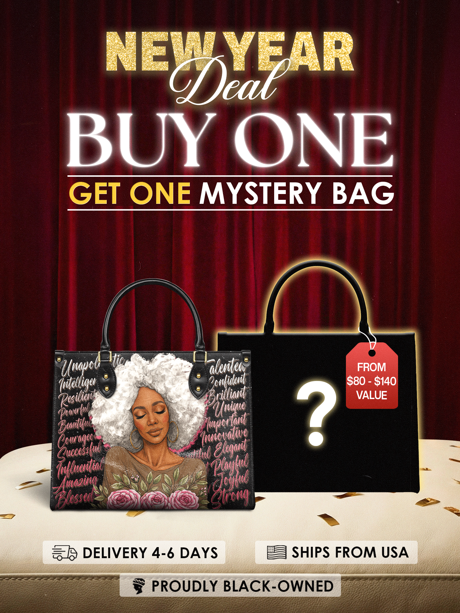 "Zalina" Leather Handbag Deal