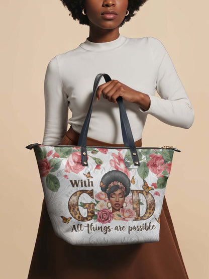 "Zanira" Leather Tote Bag