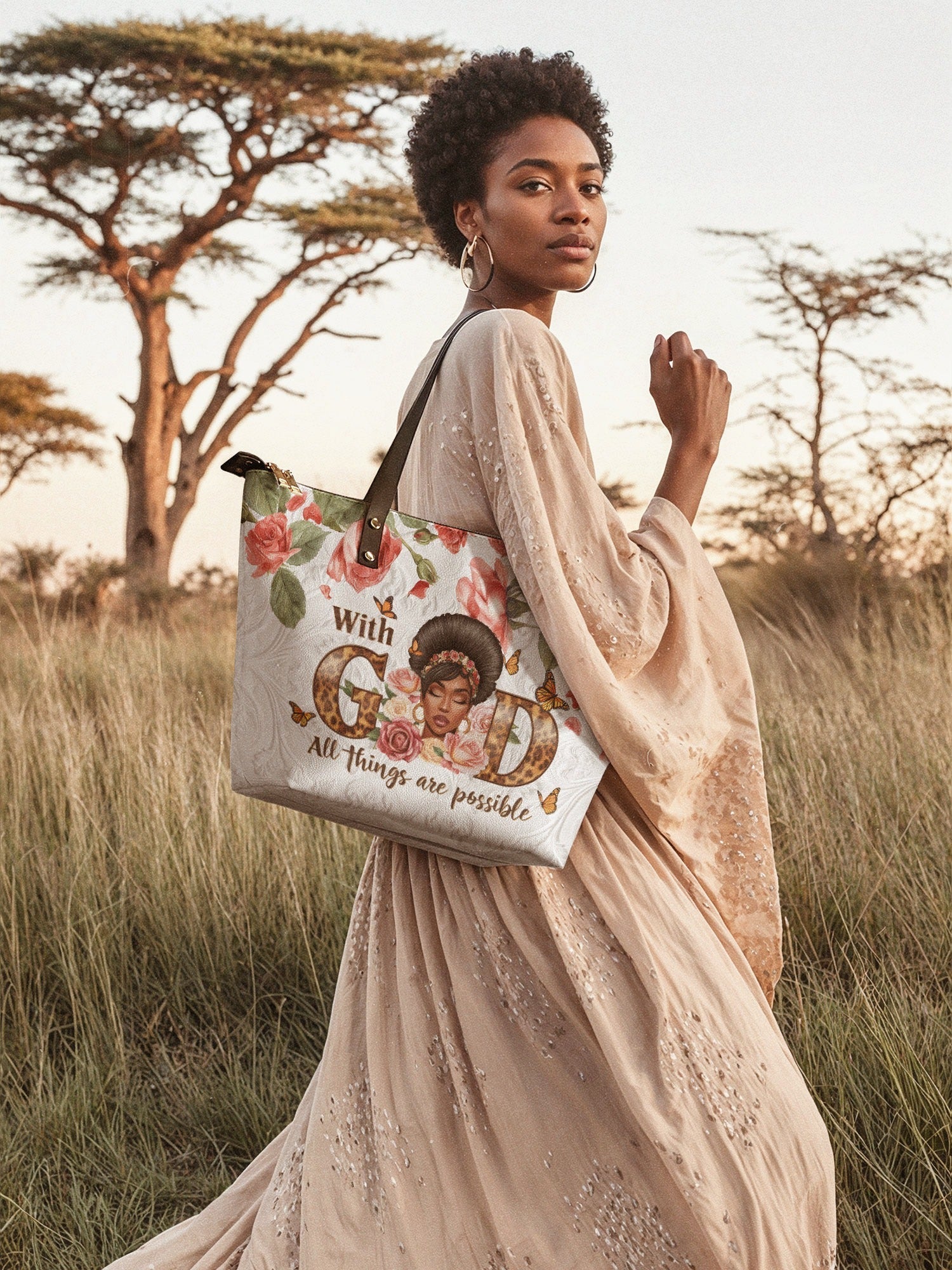 "Zanira" Leather Tote Bag