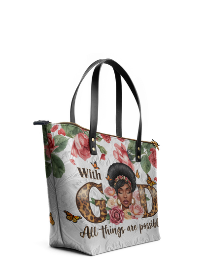 "Zanira" Leather Tote Bag