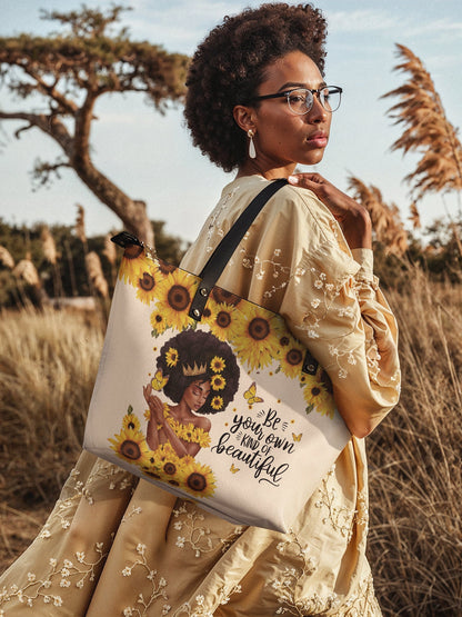 "Zuriya" Leather Tote Bag