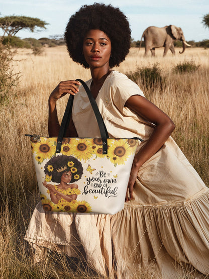 "Zuriya" Leather Tote Bag