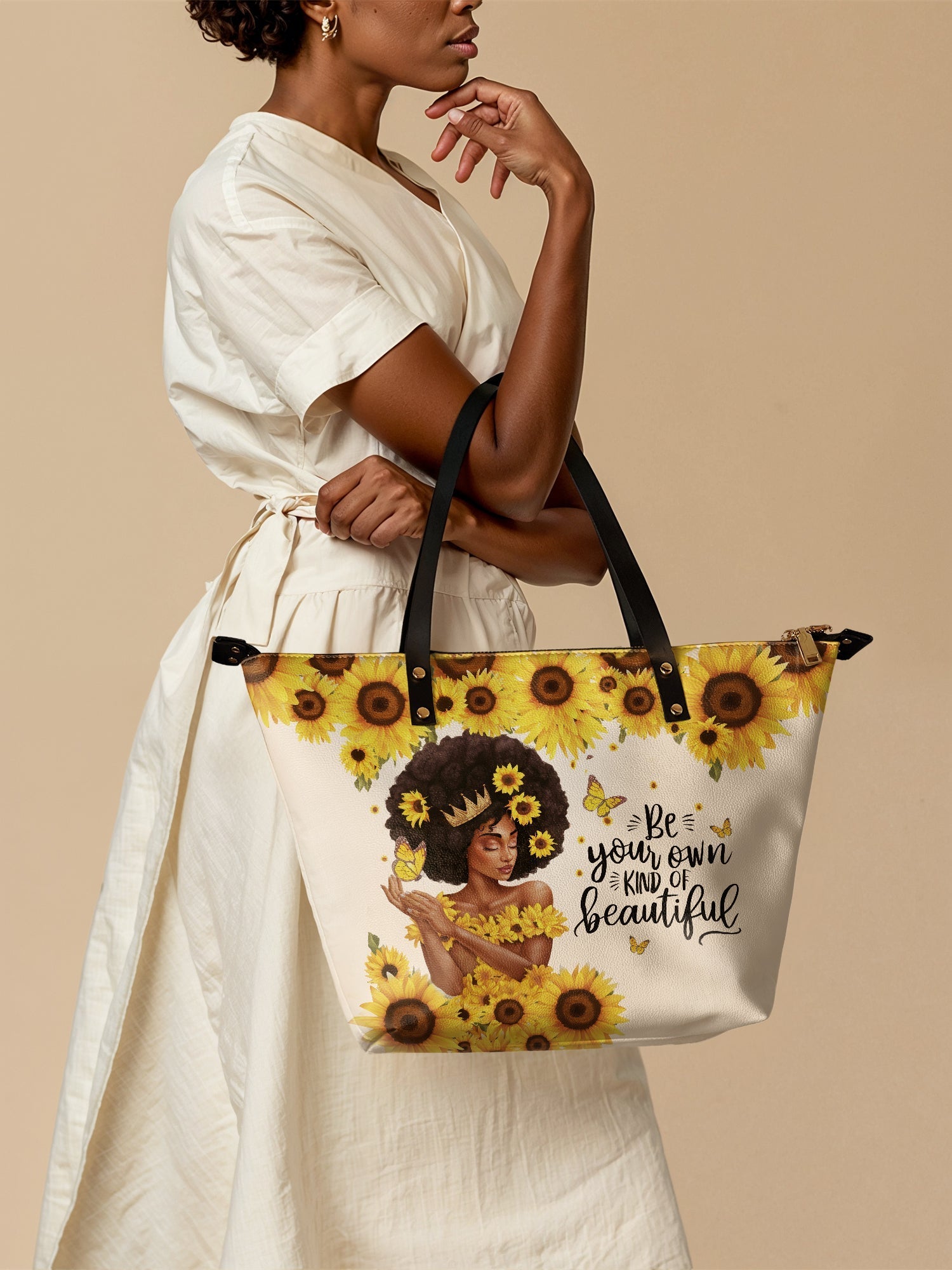 "Zuriya" Leather Tote Bag