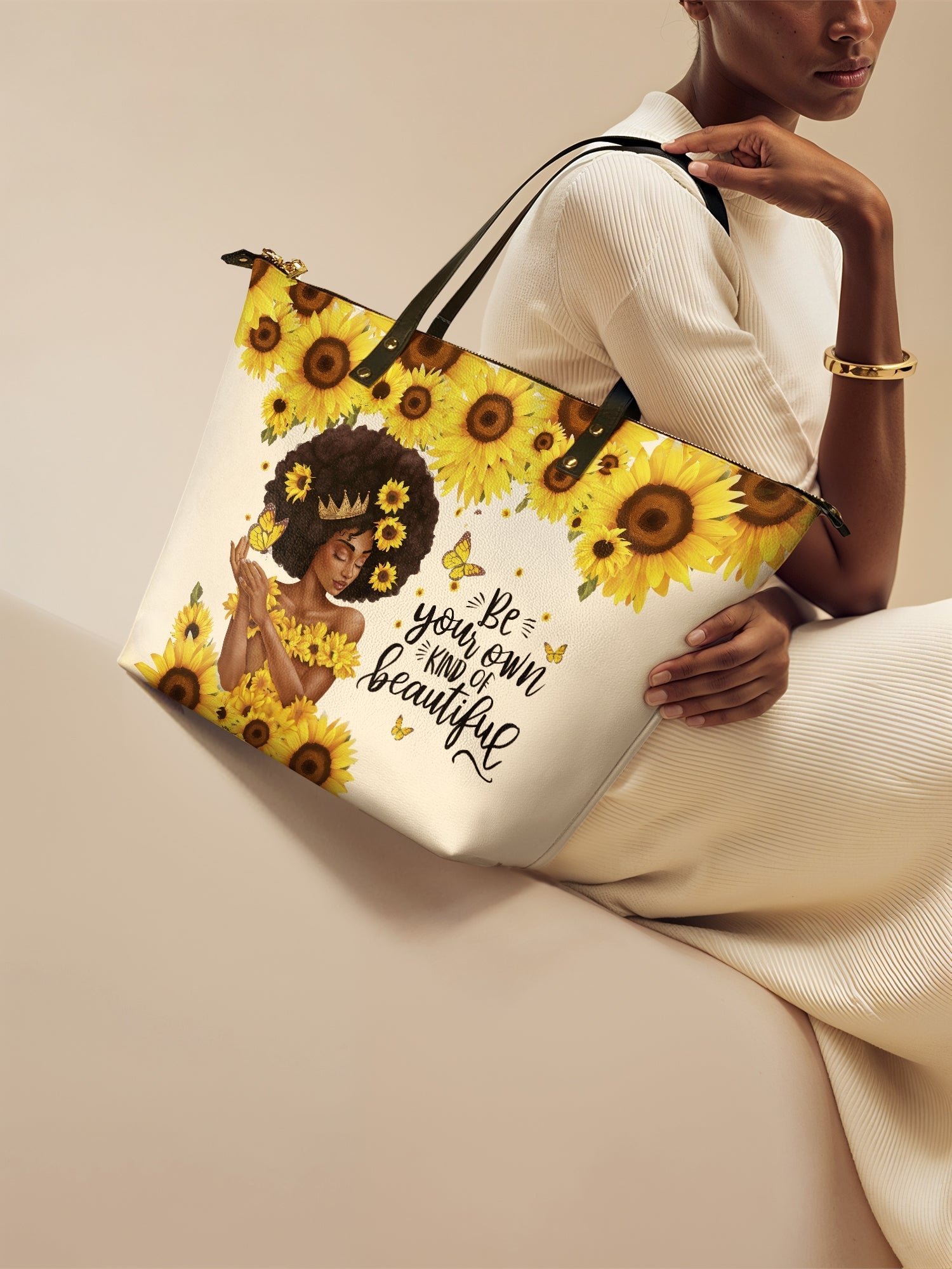 "Zuriya" Leather Tote Bag