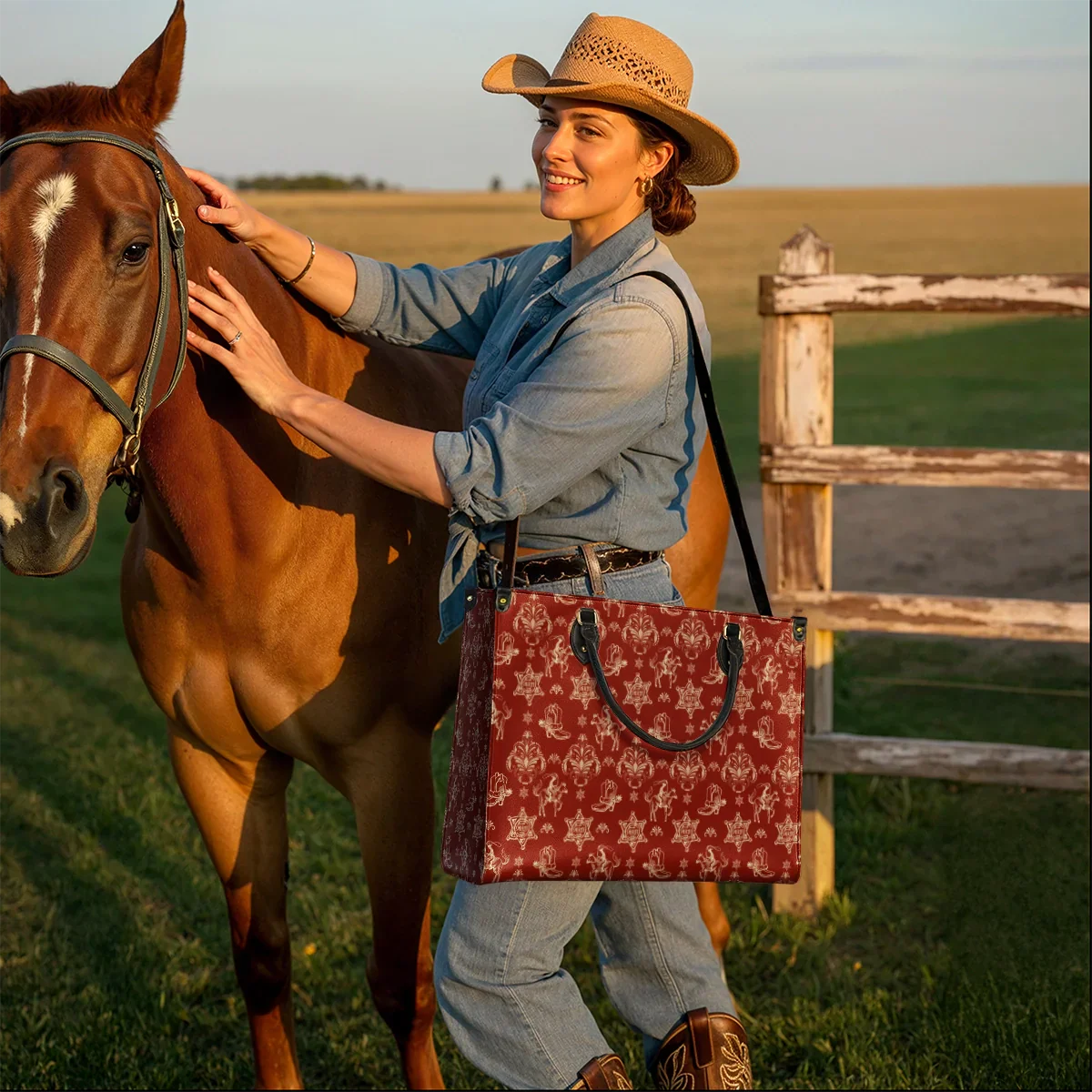  Rodeo Rouge Leather Bag