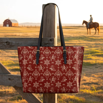  Rodeo Rouge Leather Tote Bag