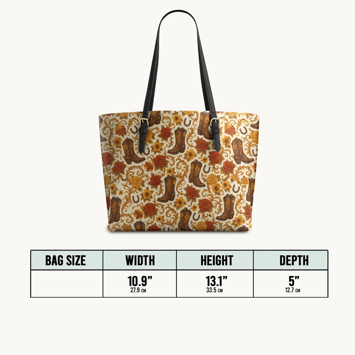  Blossom Boots Leather Tote Bag