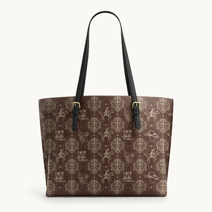  Bronco Baroque Leather Tote Bag