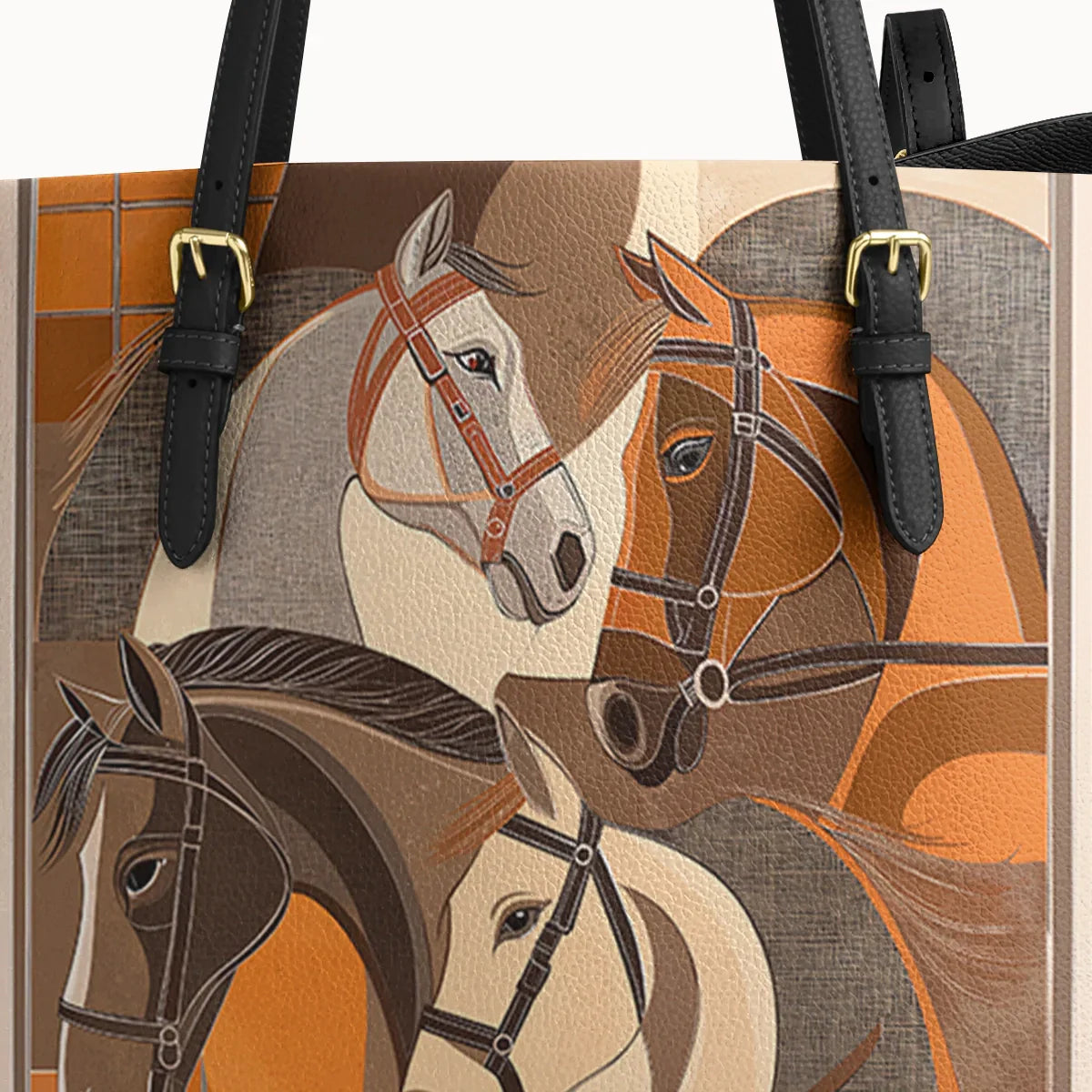  Bridle & Burnt Clay Leather Tote Bag