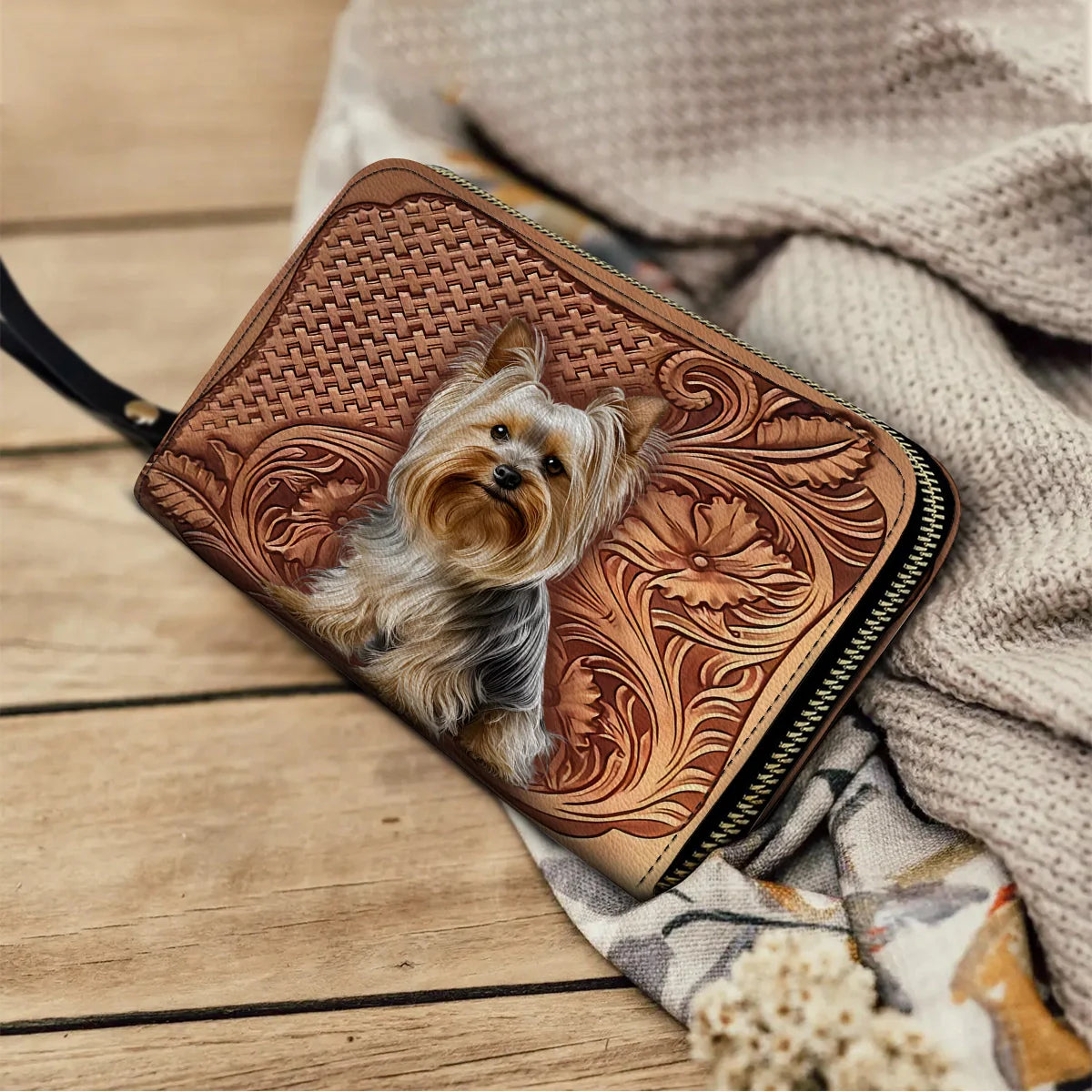  Leather Clutch Purse With Wristlet Strap Handle Yorkshire Elegance