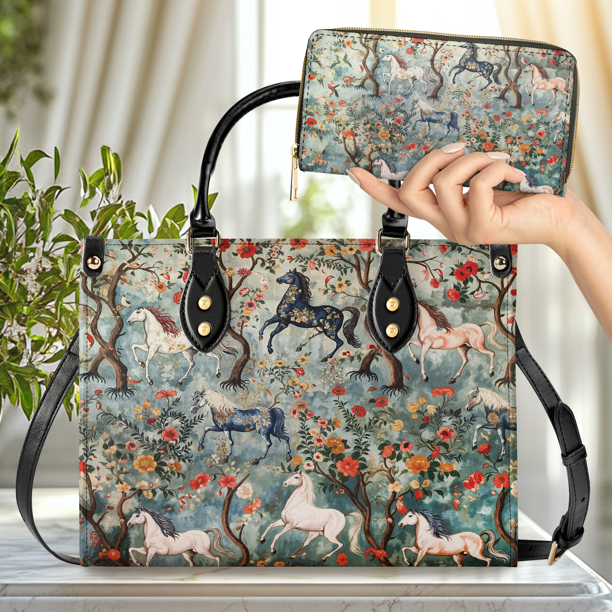  Leather Bag Mystical Steeds