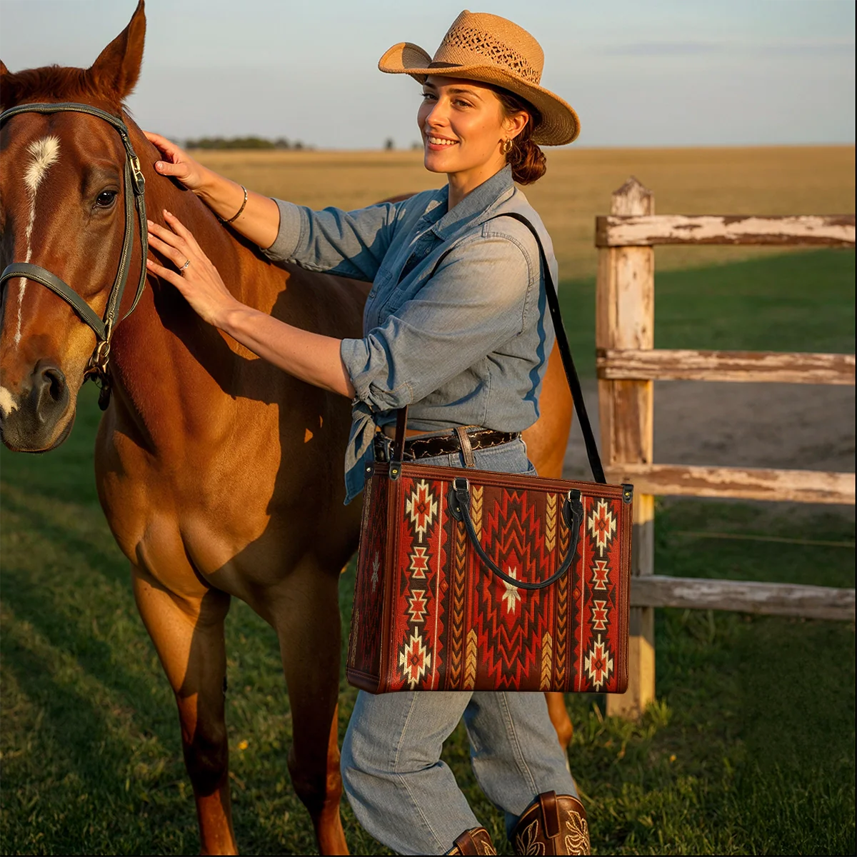  Blazing Star Leather Bag