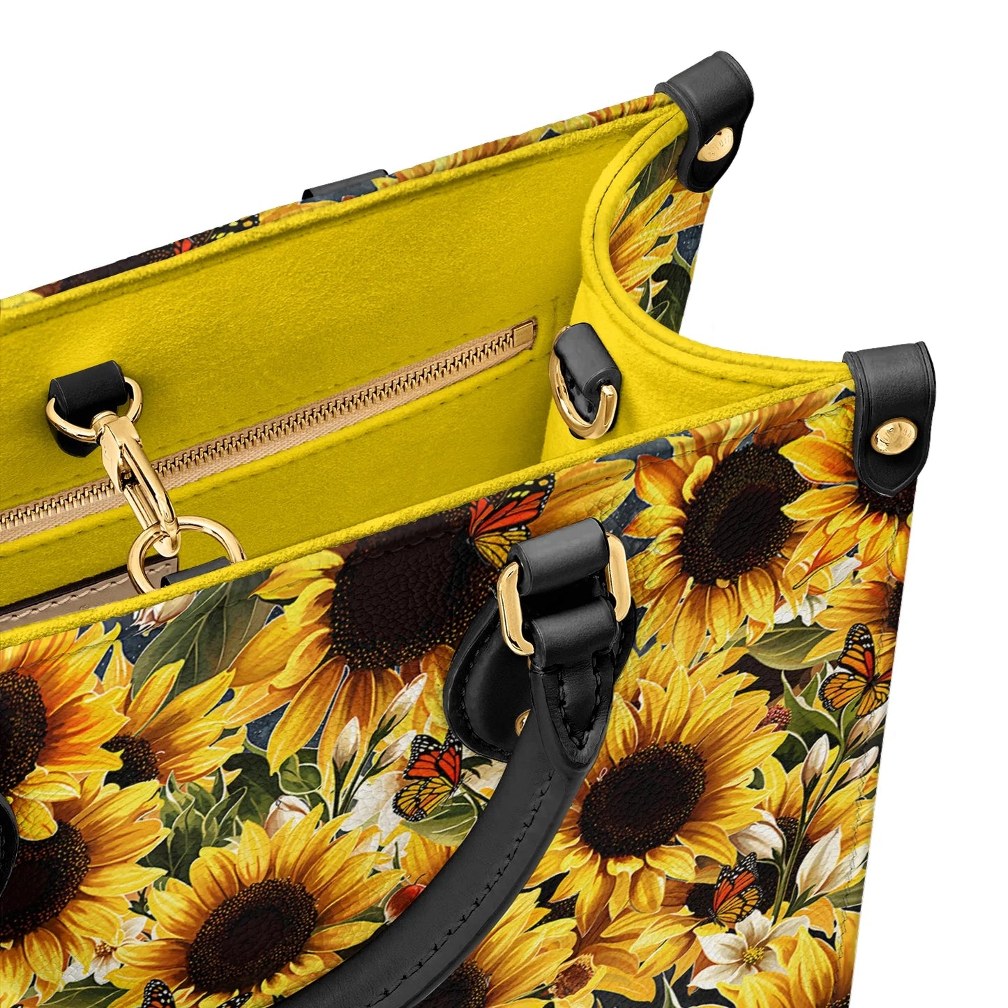  Leather Bag Shine Gorgeous Sunflower