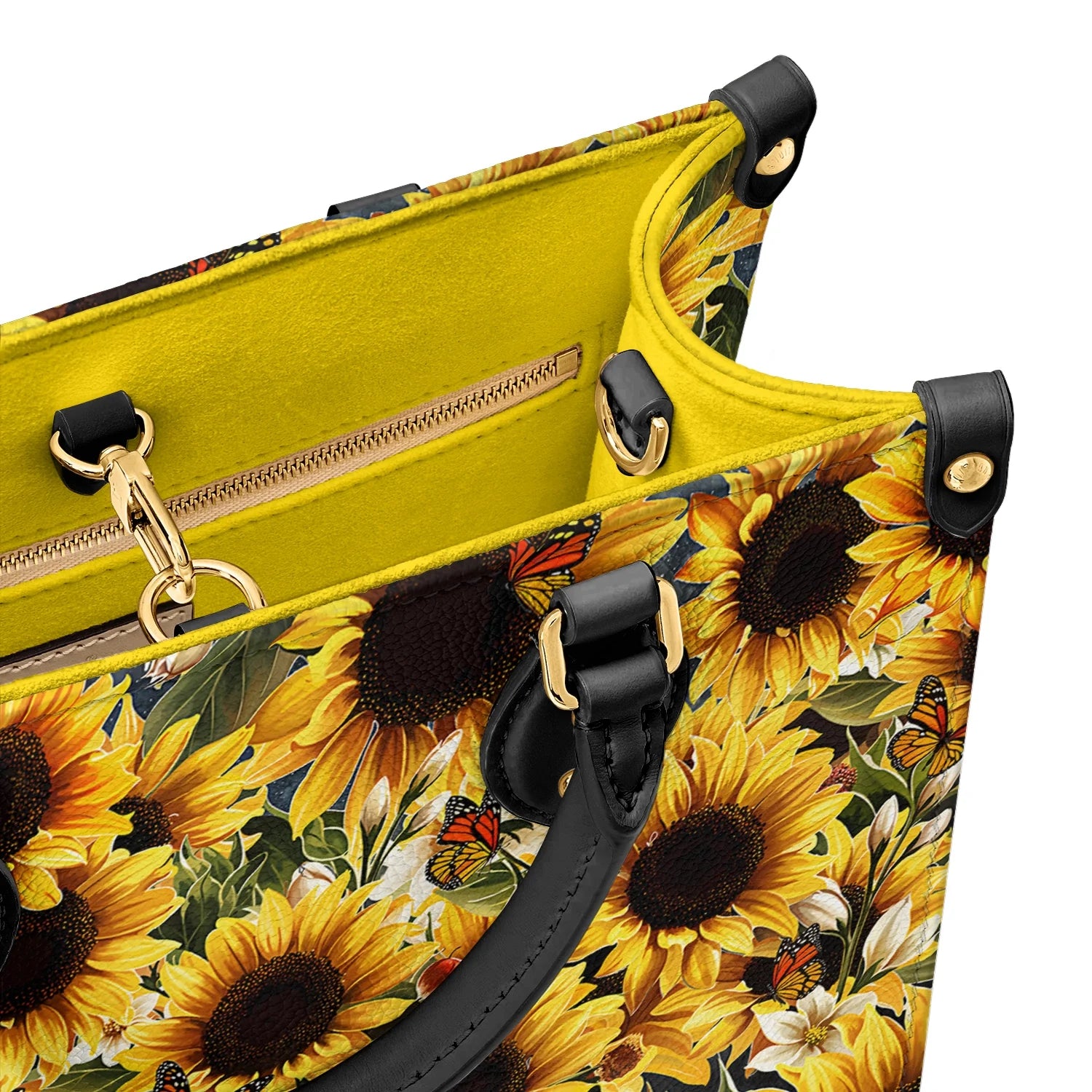 Leather Bag Shine Gorgeous Sunflower