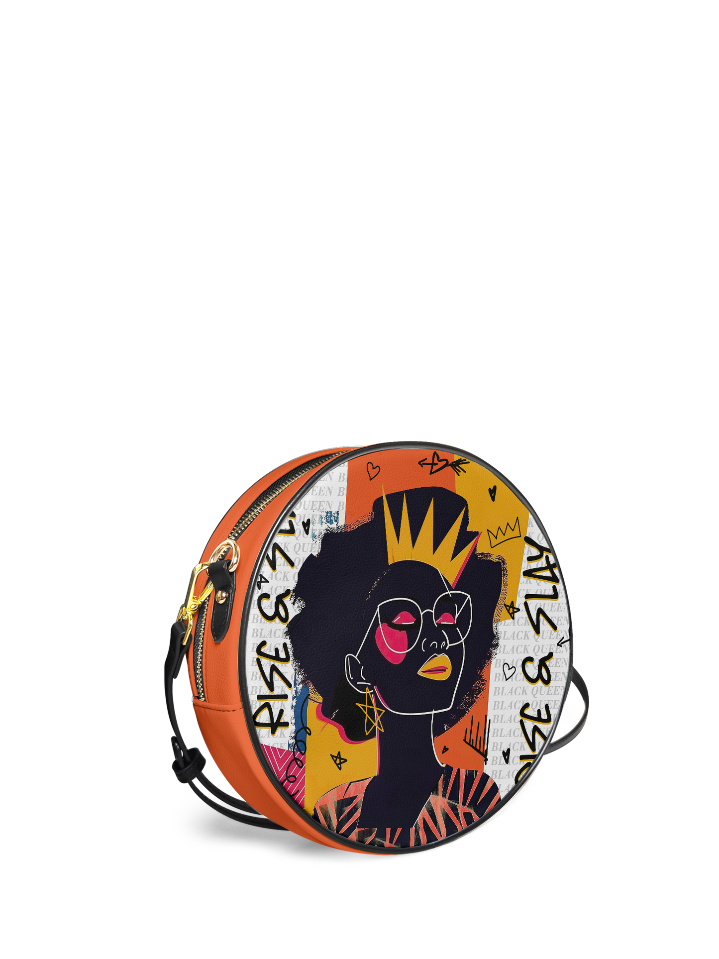 "Aina" Coconut White Circle Crossbody Bag