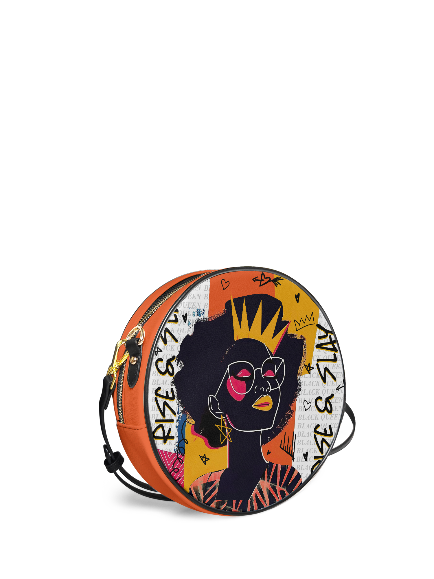 "Aina" Coconut White Circle Crossbody Bag